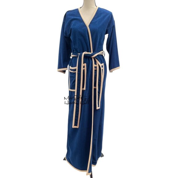 Vintage 1970's Montgomery Ward Belted Maxi Robe Size Small SEE DESCRIPTION - Picture 1 of 8